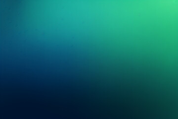 Fototapeta premium Abstract green and blue gradient background with a grainy texture, a dark blurred wallpaper for design presentation or banner, a blurred abstract background with a grain effect