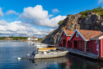 Blick auf das Dorf Brekkestø in Norwegen © Rico Ködder
