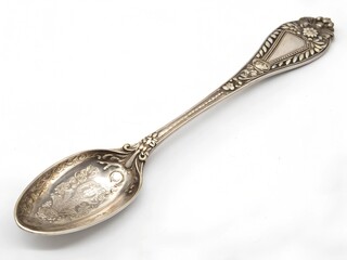 antique silver spoon
