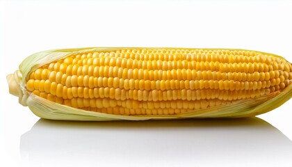 Fresh corn on the cob with green husks