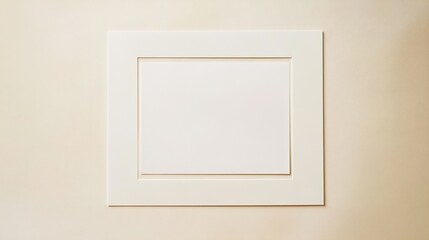 A large white blank billboard or promotional poster displayed in a wide-open outdoor setting, featuring a clean and minimalistic design with ample space for customization. 
