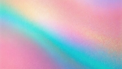 Abstract pink pastel holographic blurred grainy gradient background texture. Colorful digital grain soft noise effect pattern. Lo-fi multicolor vintage retro design.