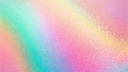 Abstract pink pastel holographic blurred grainy gradient background texture. Colorful digital grain soft noise effect pattern. Lo-fi multicolor vintage retro design.