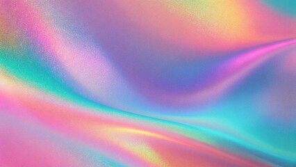 Obraz premium Abstract pink pastel holographic blurred grainy gradient background texture. Colorful digital grain soft noise effect pattern. Lo-fi multicolor vintage retro design.