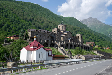 Alan ancient Holy Dormition Monastery. Upper Fiagdon. North Ossetia-Alania, Russia