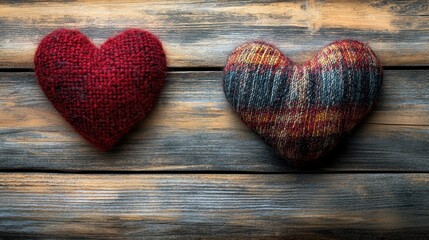 Celebrate valentine’s day in a rustic setting with realistic love vibes - captivating photo with copy space