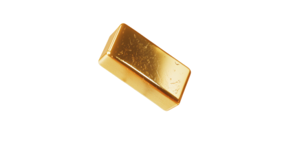 Falling gold bars, isolated, perfect for finance, website, and ads