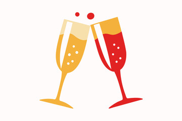 Elegant Champagne Flutes in Gold and Silver – Luxury Celebration Glassware