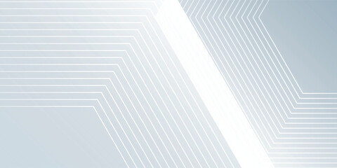 Abstract hexagon lines on gray background. Geometric art simple design modern