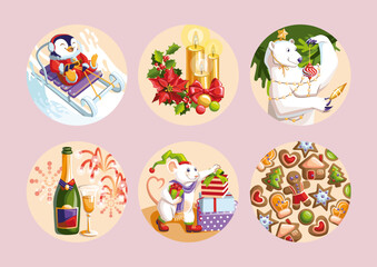 Christmas stickers Set 3