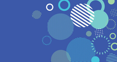 Abstract blue gradient geometric shape circle background. Modern futuristic background. Can be use for landing page, book covers, brochures, flyers, magazines, any brandings, banners, headers, present