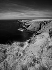 IR View of Bedruthan Steps, Cornwall