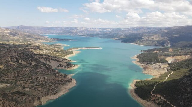 Large Dam Aerial View
