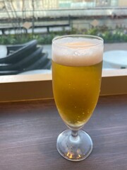 グラスに入った生ビール