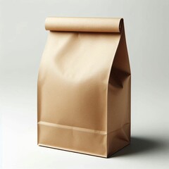 brown paper bag isolated