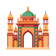 Mughal Garden vector illustration