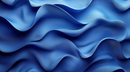 Fototapeta premium An abstract blue background featuring fluid shape elements