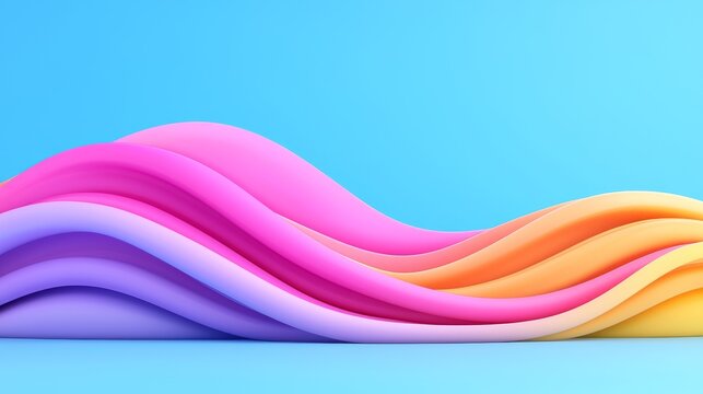 Harmonious blend of colorful abstract shapes, symbolizing unity and diversity | generated by AI.