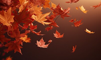 Fototapeta premium Autumn leaves background