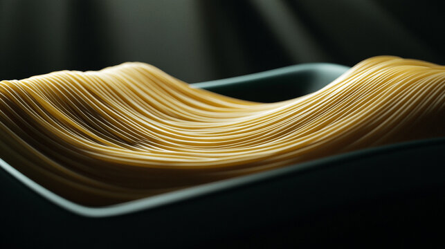 Celebrate National Spaghetti Day with fresh pasta presented elegantly in a bowl - Powered by Adobe