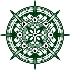 A Clean Mandala With Sharp Radial Design High Quality Editable Mandala Vector Design and Illustration