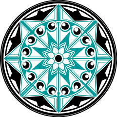 A Sharp Mandala With Precise Geometric Shapes High Quality Editable Mandala Vector Design and Illustration