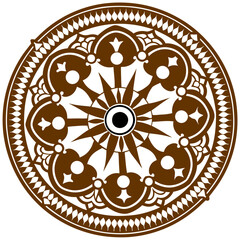 Clean Sharp Mandala With Concentric Circles High Quality Editable Mandala Vector Design and Illustration