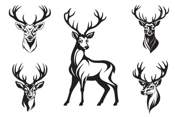 Minimalist Deer Silhouette Vector Art for Unique Creations