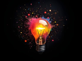 Concetto di innovazionee ed invenzione, idea creativa e geniale