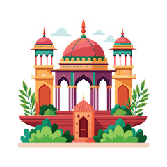Mughal Garden vector illustration