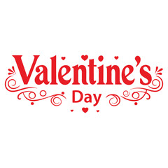"Versatile Valentine's Day typography vector design with love-inspired elements. Ideal for seasonal products, apparel, and creative digital use."