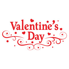 Stylish Valentine's Day typography vector design with a romantic flair, ideal for merchandise, greeting cards, and digital downloads."