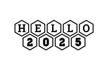 Happy new year svg, new year 2025 t shirt, New Year Stickers quotes t shirt design, Christmas svg, new year Vintage Sign, Cut Files Cricut, Silhouette, retro happy new year 2025 typography sublimation