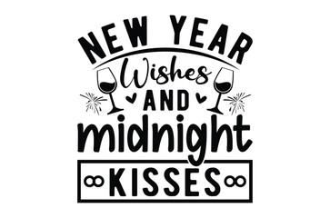 Happy new year svg, new year 2025 t shirt, New Year Stickers quotes t shirt design, Christmas svg, new year Vintage Sign, Cut Files Cricut, Silhouette, retro happy new year 2025 typography sublimation
