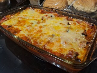 Baked aubergine parmigiano
