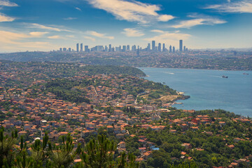 Fototapeta premium Bosphorus from the top, Beykoz Ridge
