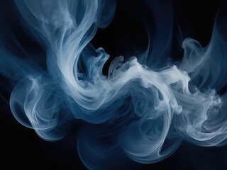 Fototapeta premium smoke on transparent background, smoke, abstract smoke background, smoke on black