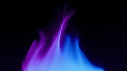 Fototapeta premium blue flames on black, High quality color and light gradient abstract wallpaper, with exquisite textures