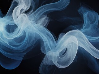 Fototapeta premium smoke on transparent background, smoke, abstract smoke background, smoke on black
