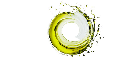 Circular olive oil splash, cooking, food, background, texture image
