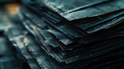 Letterpress Paper Stacks for Printing: A collection of neatly stacked paper sheets ready for the letterpress, emphasizing the traditional printing process.