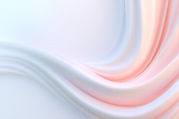 Abstract Soft Pink and White Fabric Waves Background