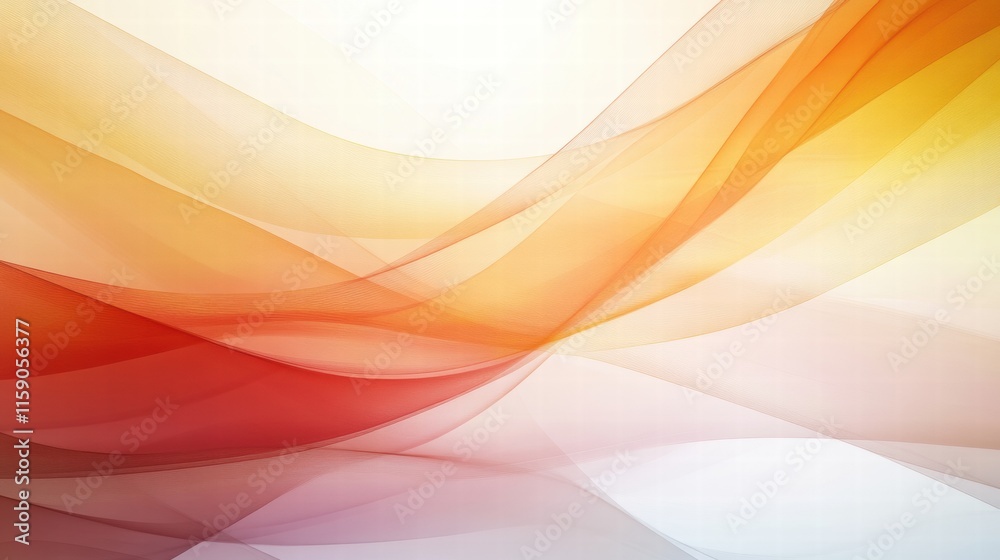 Aufkleber dynamic abstract fractal patterns with warm colors offering ample copy space for mock up designs and