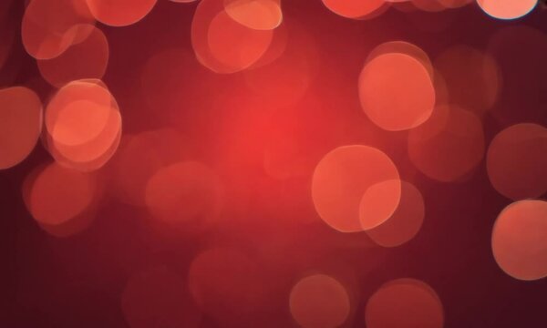 Red Festive Blurred Lights Background 