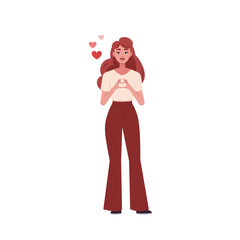 019 - Character stand with heart