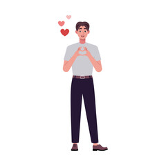 019 - Character stand with heart