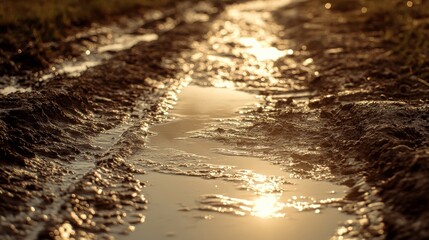 Dynamic Rural Scene with High Contrast Light