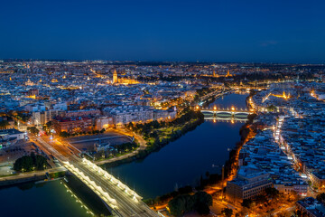 Sevilla city by night