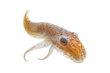Squid Isolated on Transparent Background PNG Image.