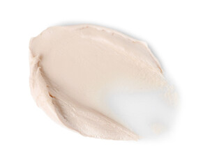 Obraz premium Sample of cosmetic product isolated on white, top view